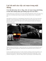 Lợi ích mới của việc cai rượu trong một tháng