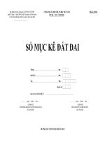 Tài liệu Sổ đăng ký thống kê đất đai pdf
