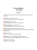 Tài liệu 25 Common English Idioms doc