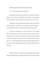 Tài liệu Kiến thức y học: Cách chăm sóc sức khỏe (P2) doc