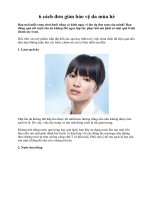 Tài liệu 6 cách đơn giản bảo vệ da mùa hè pdf