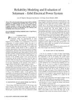 Reliability modeling and evaluation of sulaimani   erbil electrical power system 