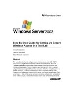 Tài liệu Step Secure Wireless Acc pdf