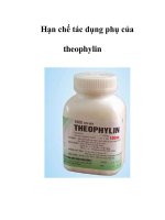 Tài liệu Hạn chế tác dụng phụ của theophylin docx