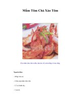 Tài liệu Mắm Tôm Chà Xào Tôm pptx