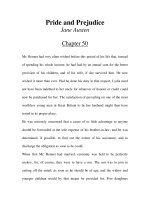 Tài liệu LUYỆN ĐỌC TIẾNG ANH QUA TÁC PHẨM VĂN HỌC-Pride and Prejudice -Jane Austen -Chapter 50 doc