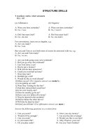 Tài liệu Structure Drills 1 doc