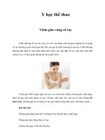 Tài liệu Y học thể thao pptx