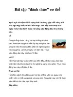 Tài liệu Bài tập ''''''''đánh thức'''''''' cơ thể doc