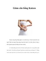 Tài liệu Giảm cân bằng Kaizen doc