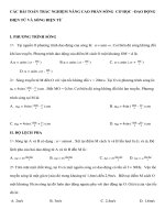 Tài liệu CÁC BÀI TOÁN TRẮC NGHIỆM NÂNG CAO PHẦN SÓNG CƠ HỌC –DAO ĐỘNG ĐIỆN TỪ pdf