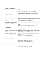 Tài liệu Chapter 3 Quick Reference ppt