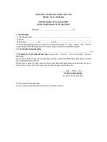 Tài liệu Đơn đề nghị cấp lại giấy phép ppt