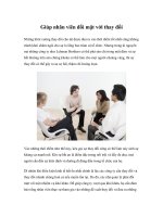 Tài liệu Giúp nhân viên đối mặt với thay đổi ppt