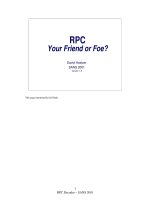 Tài liệu RPC Your Friend or Foe? doc