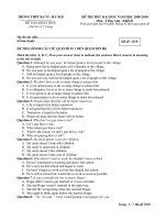 Tài liệu Đề kiểm tra anh văn 2 docx