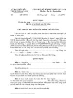 Tài liệu Quyết định cho phép đặt trụ sở docx