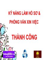 Tài liệu Application preparation Interview training pdf