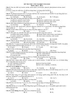 Tài liệu ĐỀ THI THỬ TỐT NGHIỆP NĂM 2010 MÔN: HOÁ pptx