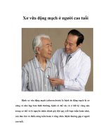 Tài liệu Xơ vữa động mạch ở người cao tuổi docx