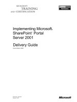 Tài liệu Implementing Microsoft® SharePoint™ Portal Server 2001 pptx