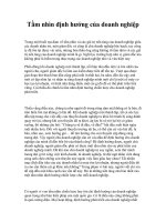 Tài liệu Tầm nhìn định hướng của doanh nghiệp docx