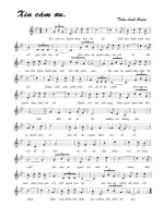 Tài liệu Bài hát xin cảm ơn - Trần Đình Quân (lời bài hát có nốt) docx