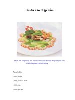 Tài liệu Đu đủ xào thập cẩm ppt