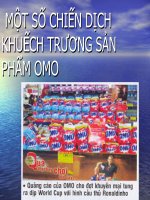 Tài liệu MỘT SỐ CHIẾN DỊCH KHUẾCH TRƯƠNG SẢN PHẨM OMO docx