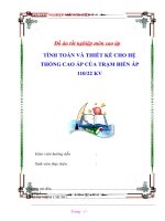 Tài liệu Đồ án tốt nghiệp môn cao áp 