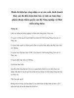 Tài liệu Đình chỉ hiệu lực công nhận cơ sở sản xuất, kinh doanh thủy sản đủ điều kiện đảm bảo vệ sinh an toàn thực phẩm (thuộc thẩm quyền của Bộ Nông nghiệp và Phát triển nông thôn) pdf