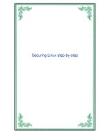 Tài liệu Securing Linux step-by-step doc
