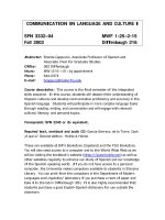 Tài liệu COMMUNICATION IN LANGUAGE AND CULTURE doc