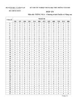 Tài liệu Đáp án chính thức kỳ thi tốt nghiệp THPT 2010 môn Tiếng Nga - Chương trình chuẩn và nâng cao docx