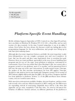 Tài liệu C Platform-Specific Event Handling pdf