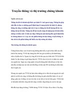 Tài liệu Truyền thông và thị trường chứng khoán ppt