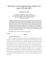 Nhật bản với tiến trình liên kết ở đông á từ năm 1990 đến 2009 