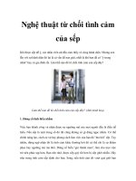 Tài liệu Nghệ thuật từ chối tình cảm của sếp doc