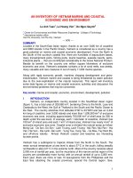 Tài liệu An inventory of VietNam marine and coastal economic and environment pptx