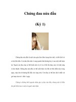 Tài liệu Chứng đau nửa đầu (Kỳ 1) doc