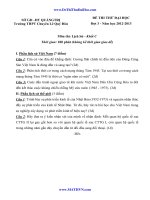 đề thi thử đại học môn văn  khối c d