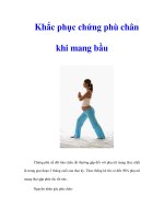 Tài liệu Khắc phục chứng phù chân khi mang bầu ppt