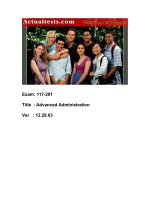 Tài liệu ActualTests Exam: 117-201 Title : Advanced Administration Ver : 12.29.03 docx