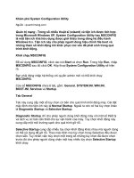 Tài liệu Khám phá System Configuration Utility doc