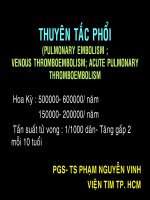Tài liệu Thuyên tắc phổi ppt