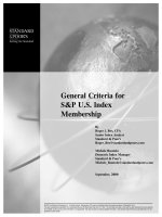 Tài liệu Standard & Poor''''s - General Criteria For S&p U.s. Index Membership(PDF) pptx