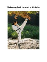 Tài liệu Thái cực quyền tốt cho người bị tiểu đường docx