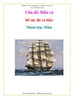 Tài liệu Chủ đề: Biển cả - Đề tài: Bé và biển - Nhóm lớp: Mầm pptx