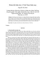 Đoàn kết dân tộc ở việt nam hiện nay 