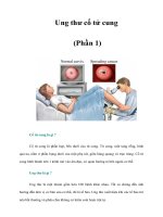 Tài liệu Ung thư cổ tử cung (Phần 1) ppt
